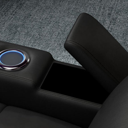 Valencia Verona Power Headrest Edition | Midnight Black Premium Nappa 9000 Leather - Quality Home Distribution