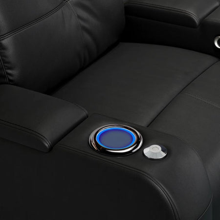 Valencia Verona Power Headrest Edition | Midnight Black Premium Nappa 9000 Leather - Quality Home Distribution