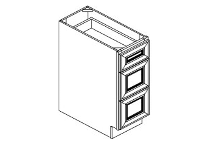 THREE DRAWER VANITY CABINET - VDB1221-Quality Home Distribution