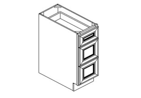 THREE DRAWER VANITY CABINET - VDB1221-Quality Home Distribution