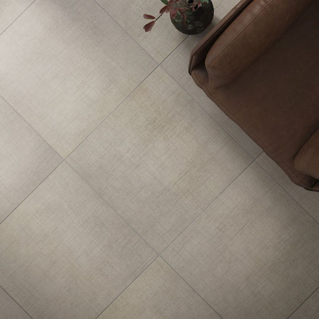 Tweed Taupe Stitchmark Fabric-Look Porcelain Tile - Lifestyle 3