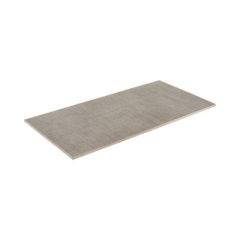 Tweed Taupe Stitchmark Fabric-Look Porcelain Tile - Textured Rectangle Flat