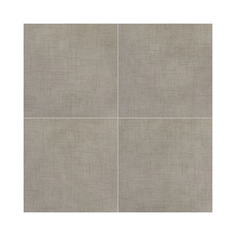 Tweed Taupe Stitchmark Fabric-Look Porcelain Tile - Square