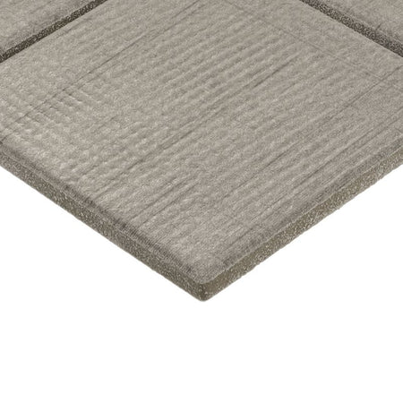 Tweed Taupe Stitchmark Fabric-Look Porcelain Tile - Straight Joint Edge