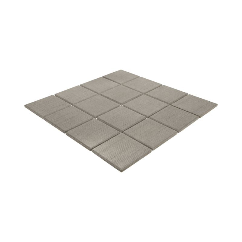 Tweed Taupe Stitchmark Fabric-Look Porcelain Tile - Straight Joint Flat