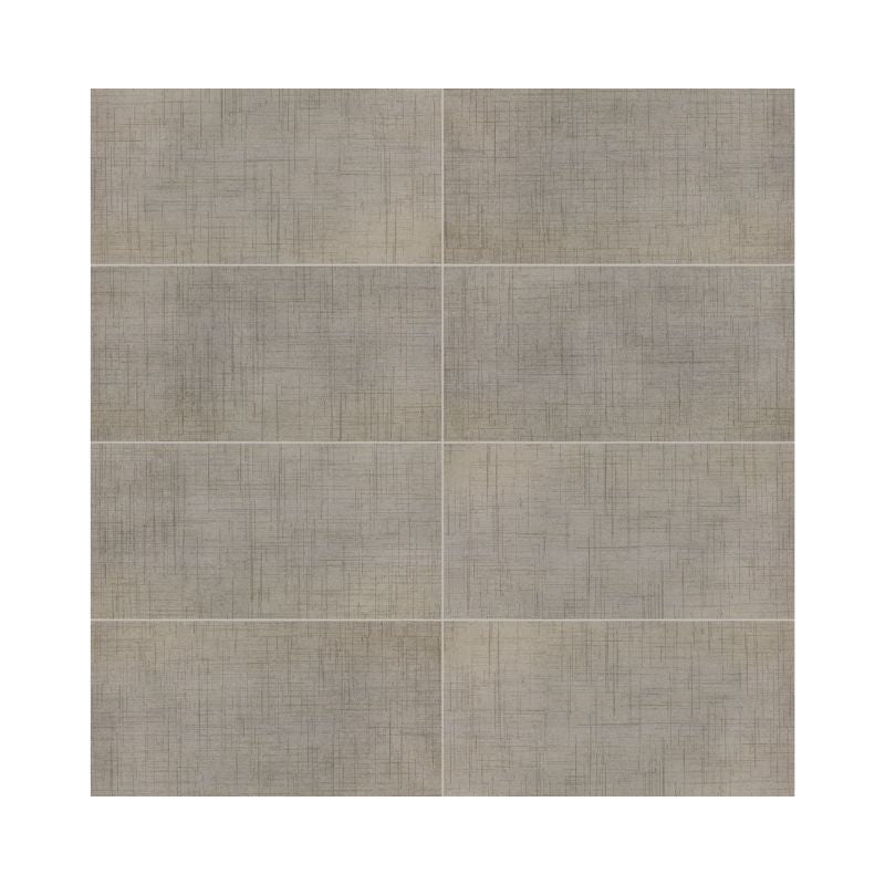 Tweed Taupe Stitchmark Fabric-Look Porcelain Tile - Rectangle
