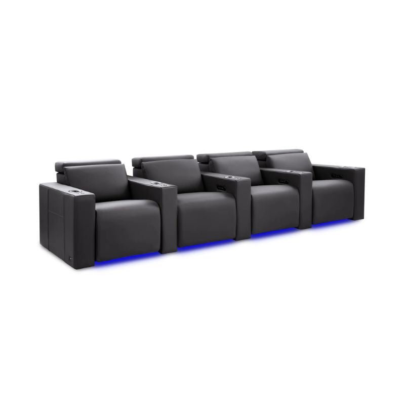 Valencia Barcelona Ultimate Luxury Edition | Premium Semi - Aniline Nappa Leather Theater Seating - Quality Home Distribution