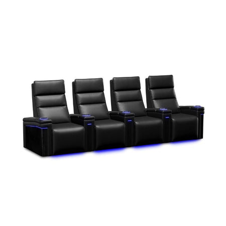 Valencia Monza Carbon Fiber Edition | Premium Semi - Aniline Leather Home Theater Seating - Quality Home Distribution