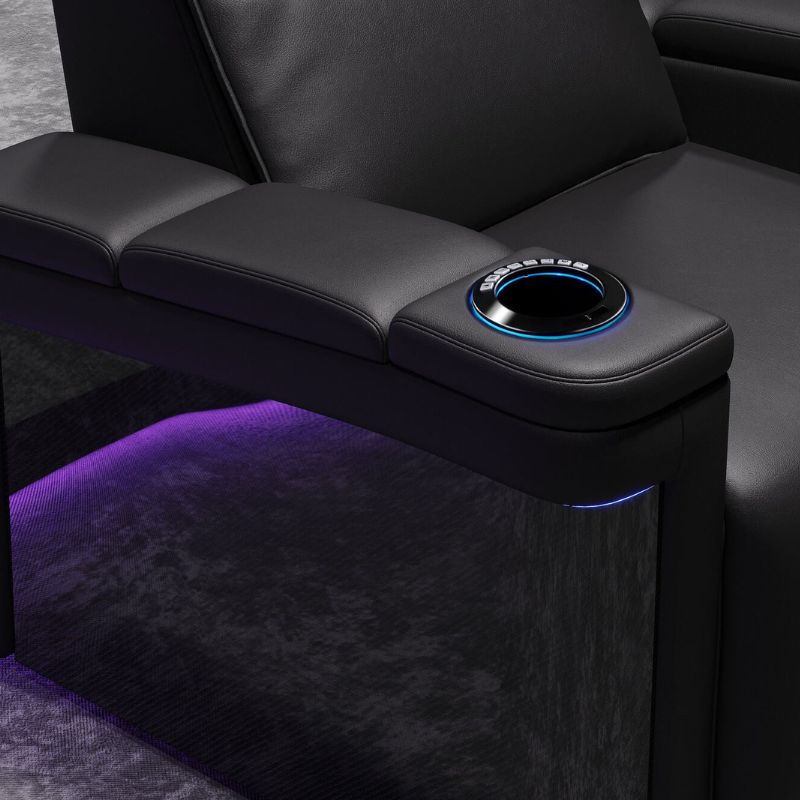 Valencia Monza Carbon Fiber Edition | Premium Semi - Aniline Leather Home Theater Seating - Quality Home Distribution
