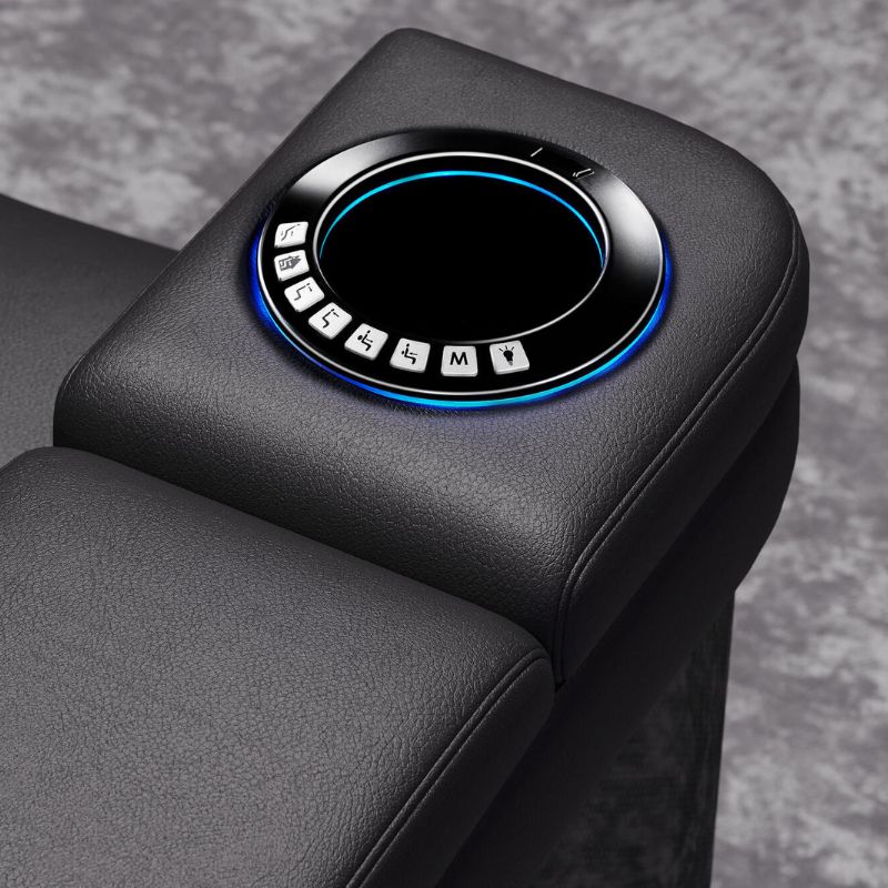 Valencia Monza Carbon Fiber Edition | Premium Semi - Aniline Leather Home Theater Seating - Quality Home Distribution