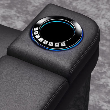 Valencia Monza Carbon Fiber Edition | Premium Semi - Aniline Leather Home Theater Seating - Quality Home Distribution