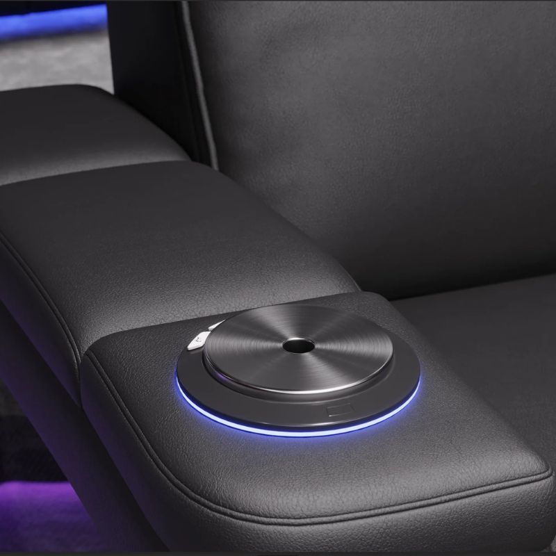 Valencia Monza Carbon Fiber Edition | Premium Semi - Aniline Leather Home Theater Seating - Quality Home Distribution