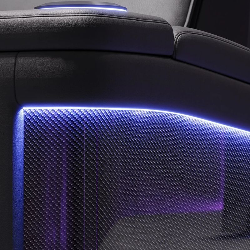 Valencia Monza Carbon Fiber Edition | Premium Semi - Aniline Leather Home Theater Seating - Quality Home Distribution
