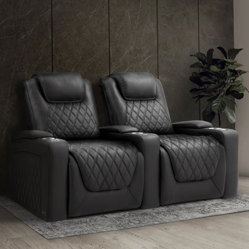 Valencia Oslo Luxury Edition | Triple - Motor & Black Chrome Accents - VAL-OSLUX-ONYX-R4LS - Quality Home Distribution