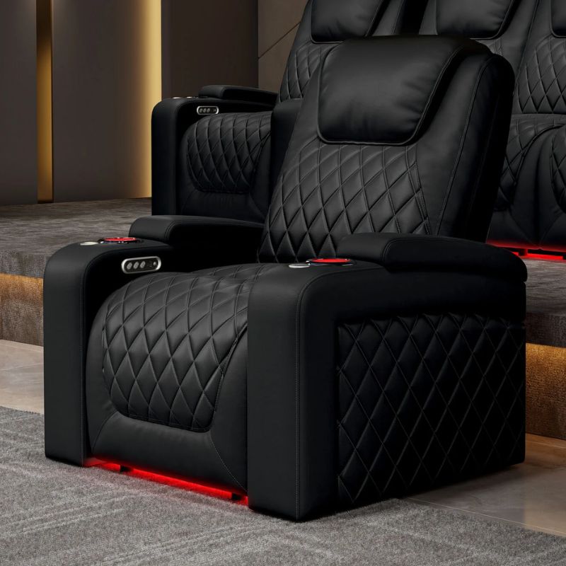 Valencia Oslo XL Big and Tall Edition - 400lb Capacity | Triple - Motor Power - VAL-OSXL-BLK-LS - Quality Home Distribution