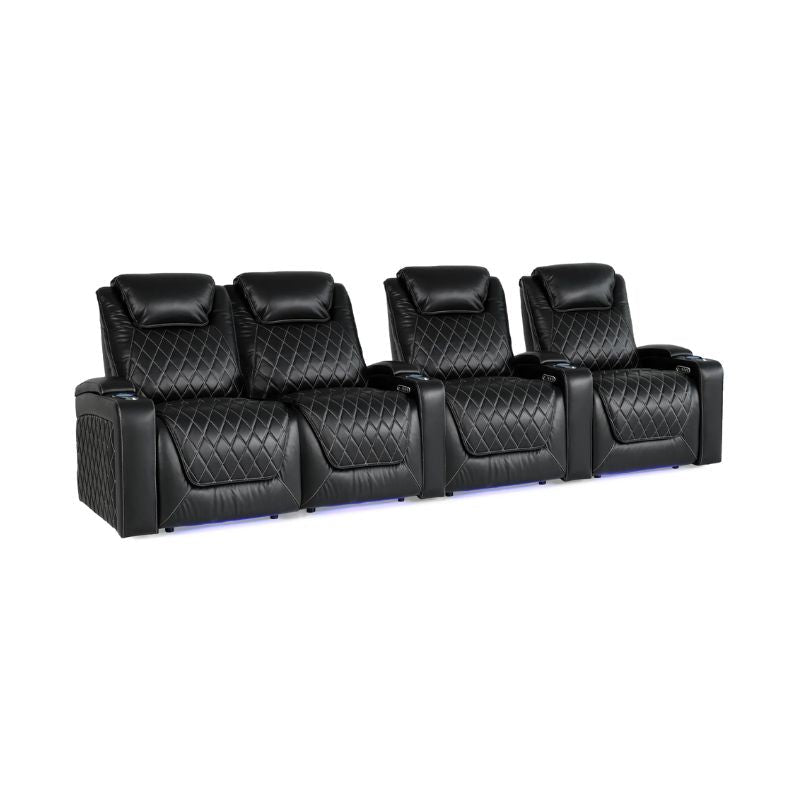 Valencia Oslo XL Big and Tall Edition - 400lb Capacity | Triple - Motor Power VAL-OSXL-BLK-R4LLS - Quality Home Distribution