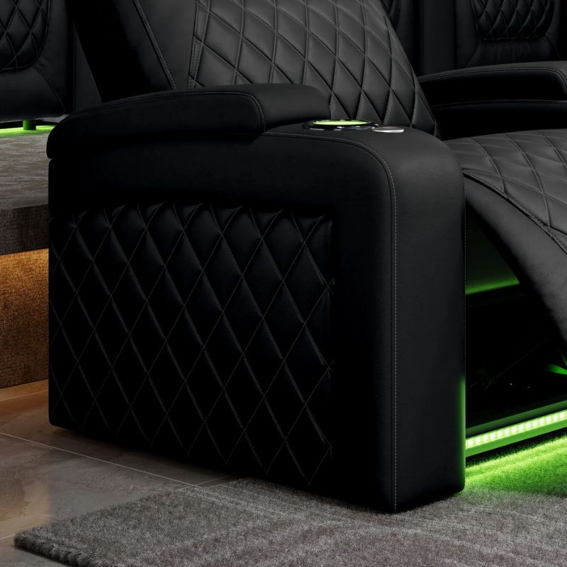 Valencia Oslo XL Big and Tall Edition - 400lb Capacity | Triple - Motor Power - VAL-OSXL-BLK-LS - Quality Home Distribution