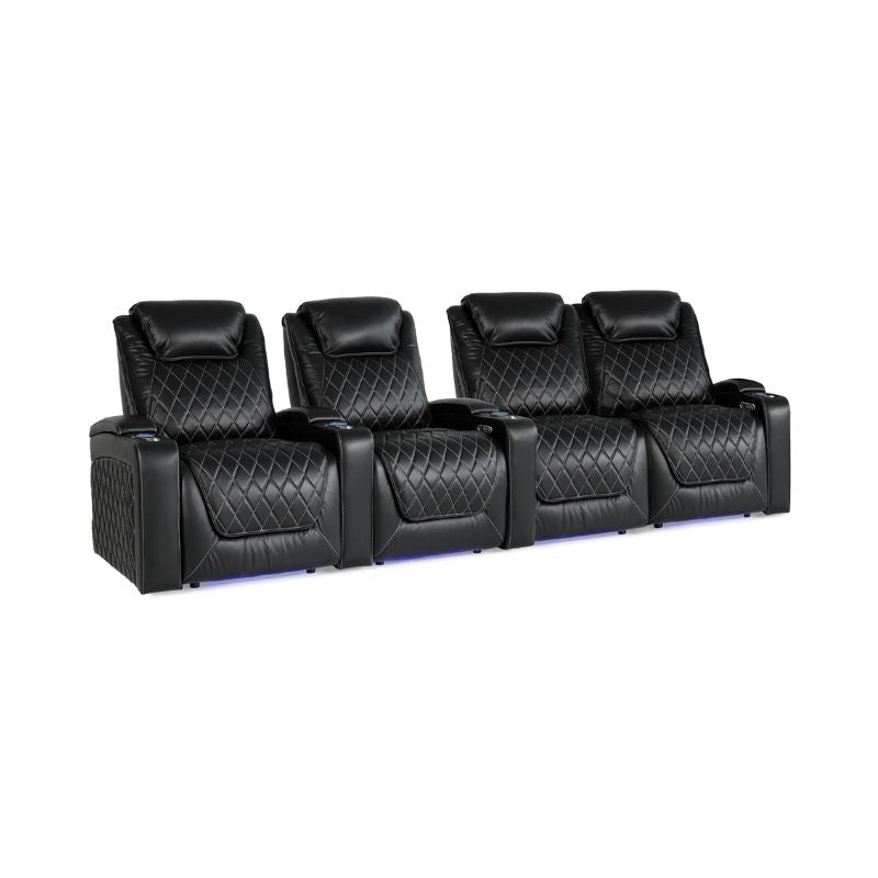 Valencia Oslo XL Big and Tall Edition - 400lb Capacity | Triple - Motor Power VAL-OSXL-BLK-R4RLS - Quality Home Distribution