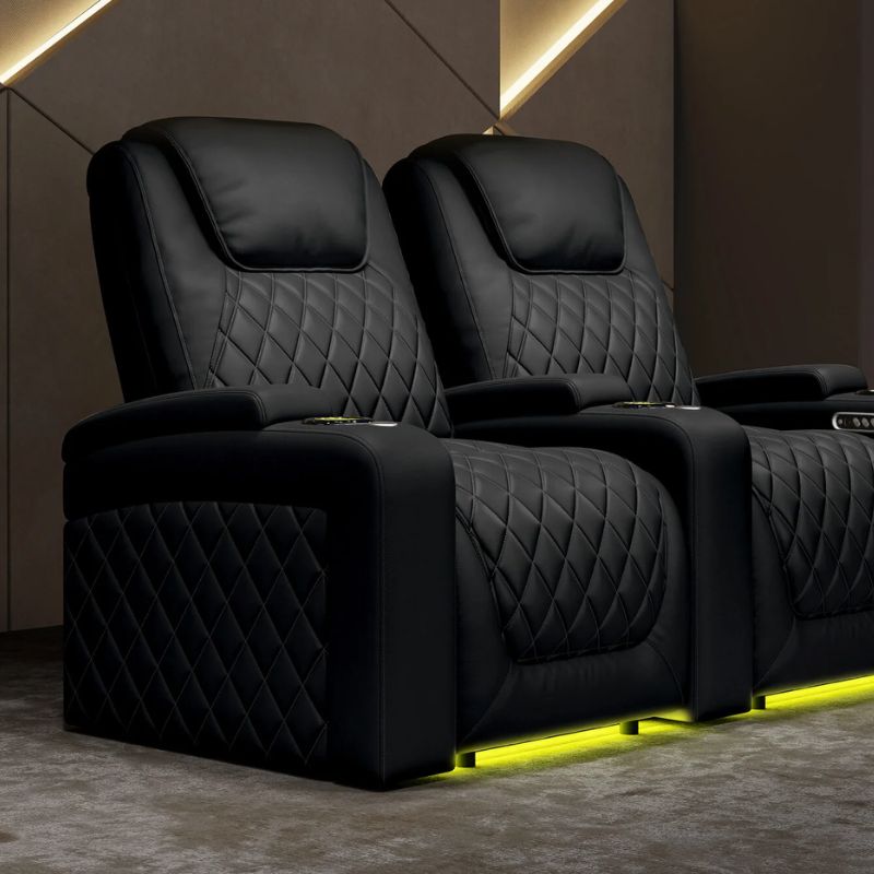 Valencia Oslo XL Big and Tall Edition - 400lb Capacity | Triple - Motor Power - VAL-OSXL-BLK-LS - Quality Home Distribution