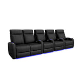 Valencia Syracuse Theater Seating | Power Recline & LED Ambiance - VAL-SYRA-BLK-R5LLS - Quality Home Distribution