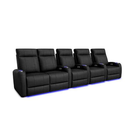 Valencia Syracuse Theater Seating | Power Recline & LED Ambiance - VAL-SYRA-BLK-R5LLS - Quality Home Distribution