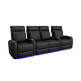 Valencia Syracuse Theater Seating | Power Recline & LED Ambiance - VAL-SYRA-BLK-R4LS - Quality Home Distribution