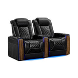 Valencia Tuscany Executive Heat & Massage | Leather & S - Class Stitching - VAL-TUSEXHM-MBLK-R2 - Quality Home Distribution
