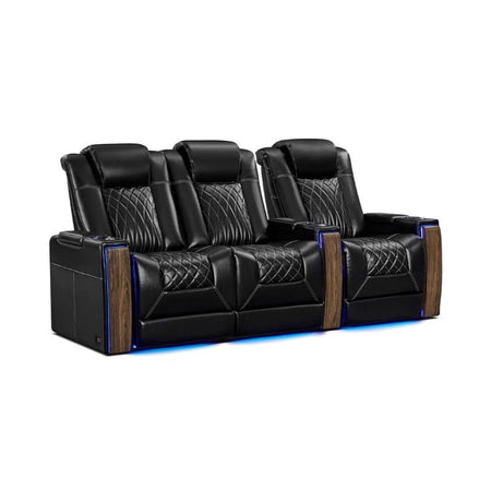 Valencia Tuscany Executive Heat & Massage | Leather & S - Class Stitching VAL-TUSEXHM-MBLK-R3LLS - Quality Home Distribution