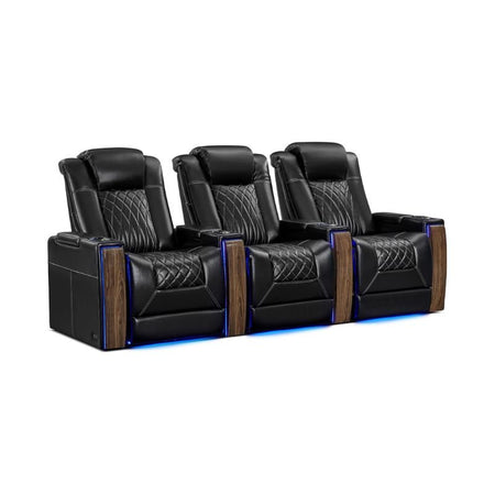 Valencia Tuscany Executive Heat & Massage | Leather & S - Class Stitching - VAL-TUSEXHM-MBLK-R3 - Quality Home Distribution
