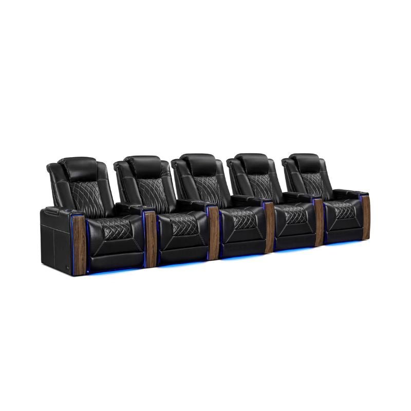 Valencia Tuscany Executive Heat & Massage | Leather & S - Class Stitching - VAL-TUSEXHM-MBLK-R5 - Quality Home Distribution