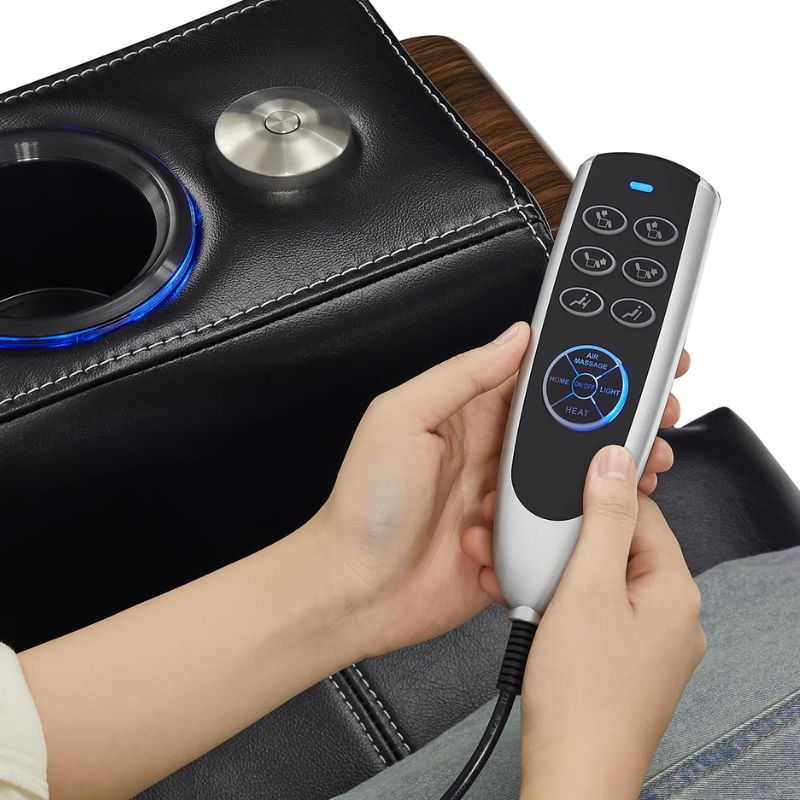 Valencia Tuscany Executive Heat & Massage | Leather & S - Class Stitching - VAL-TUSEXHM-MBLK-R2 - Quality Home Distribution