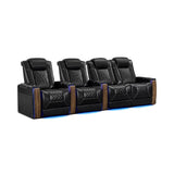 Valencia Tuscany Executive Heat & Massage | Leather & S - Class Stitching VAL-TUSEXHM-MBLK-R4RLS - Quality Home Distribution