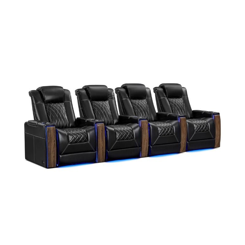 Valencia Tuscany Executive Heat & Massage | Leather & S - Class Stitching - VAL-TUSEXHM-MBLK-R4 - Quality Home Distribution
