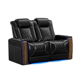 Valencia Tuscany Executive Heat & Massage | Leather & S - Class Stitching - VAL-TUSEXHM-MBLK-LS - Quality Home Distribution