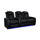 Valencia Tuscany Heat & Massage Edition | Midnight Black Nappa 11000 Leather VAL-TUSHM-MBLK-R3RLS - Quality Home Distribution
