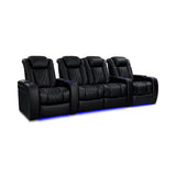 Valencia Tuscany Heat & Massage Edition | Midnight Black Nappa 11000 Leather VAL-TUSHM-MBLK-R4LS - Quality Home Distribution