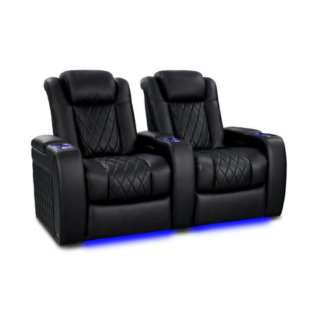 Valencia Tuscany Heat & Massage Edition | Midnight Black Nappa 11000 Leather - VAL-TUSHM-MBLK-R2 - Quality Home Distribution