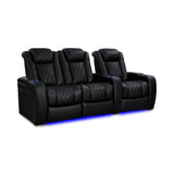 Valencia Tuscany Heat & Massage Edition | Midnight Black Nappa 11000 Leather VAL-TUSHM-MBLK-R3LLS - Quality Home Distribution