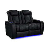 Valencia Tuscany Heat & Massage Edition | Midnight Black Nappa 11000 Leather - VAL-TUSHM-MBLK-LS - Quality Home Distribution
