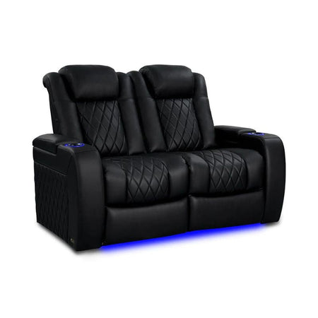 Valencia Tuscany Heat & Massage Edition | Midnight Black Nappa 11000 Leather - VAL-TUSHM-MBLK-LS - Quality Home Distribution
