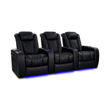 Valencia Tuscany Heat & Massage Edition | Midnight Black Nappa 11000 Leather - VAL-TUSHM-MBLK-R3 - Quality Home Distribution