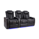 Valencia Tuscany Slim Edition | Nappa 11000 Leather & Triple - Motor Power - VAL-TUSLM-MBLK-R3RLS - Quality Home Distribution