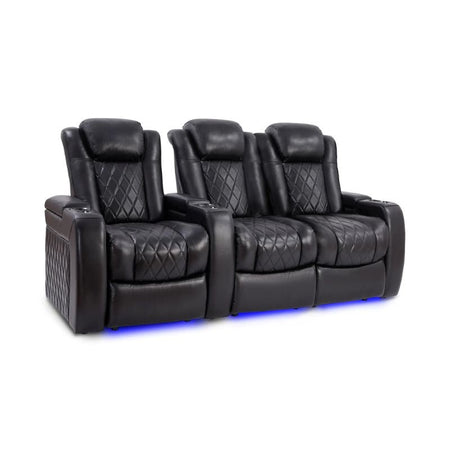Valencia Tuscany Slim Edition | Nappa 11000 Leather & Triple - Motor Power - VAL-TUSLM-MBLK-R3RLS - Quality Home Distribution