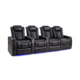 Valencia Tuscany Slim Edition | Nappa 11000 Leather & Triple - Motor Power - VAL-TUSLM-MBLK-R4RLS - Quality Home Distribution