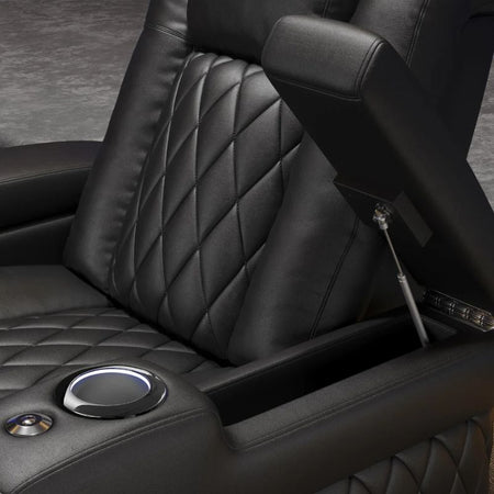 Valencia Tuscany Slim Edition | Nappa 11000 Leather & Triple - Motor Power - VAL-TUSLM-MBLK-R2 - Quality Home Distribution
