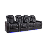 Valencia Tuscany Slim Edition | Nappa 11000 Leather & Triple - Motor Power - VAL-TUSLM-MBLK-R4 - Quality Home Distribution