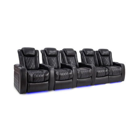 Valencia Tuscany Slim Edition | Nappa 11000 Leather & Triple - Motor Power - VAL-TUSLM-MBLK-R5RLS - Quality Home Distribution