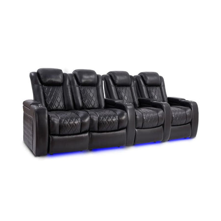 Valencia Tuscany Slim Edition | Nappa 11000 Leather & Triple - Motor Power - VAL-TUSLM-MBLK-R4LLS - Quality Home Distribution