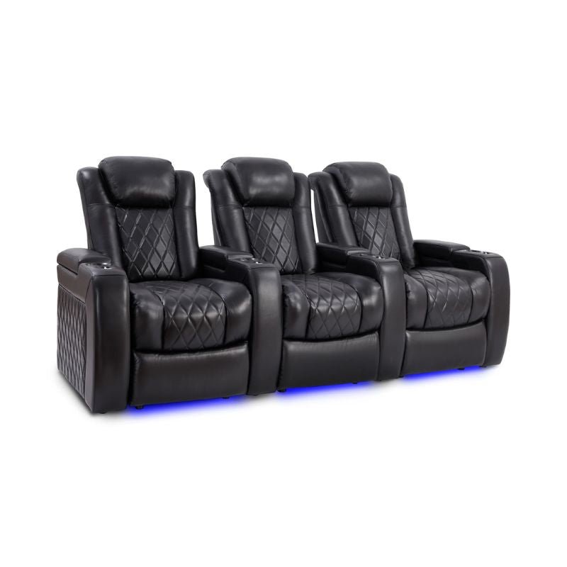 Valencia Tuscany Slim Edition | Nappa 11000 Leather & Triple - Motor Power - VAL-TUSLM-MBLK-R3 - Quality Home Distribution