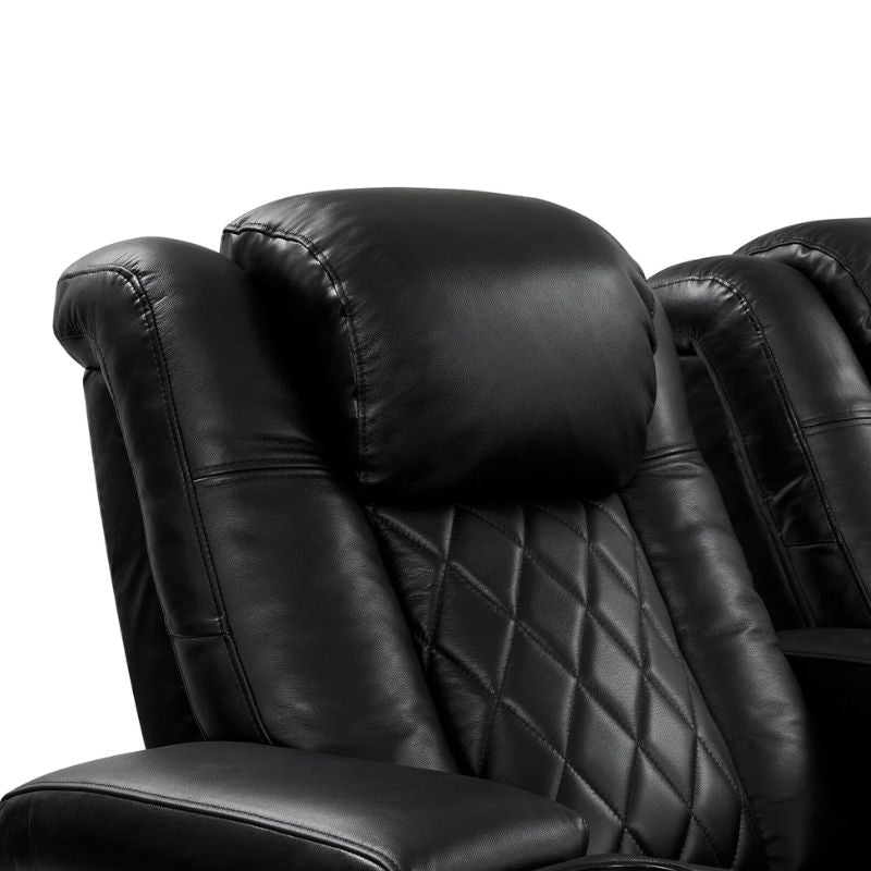 Valencia Tuscany Slim Edition | Nappa 11000 Leather & Triple - Motor Power - VAL-TUSLM-MBLK-R2 - Quality Home Distribution